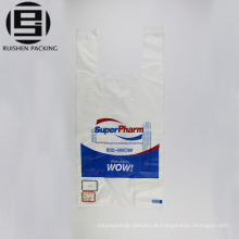 T-shirt sacos de plástico impressão por atacado